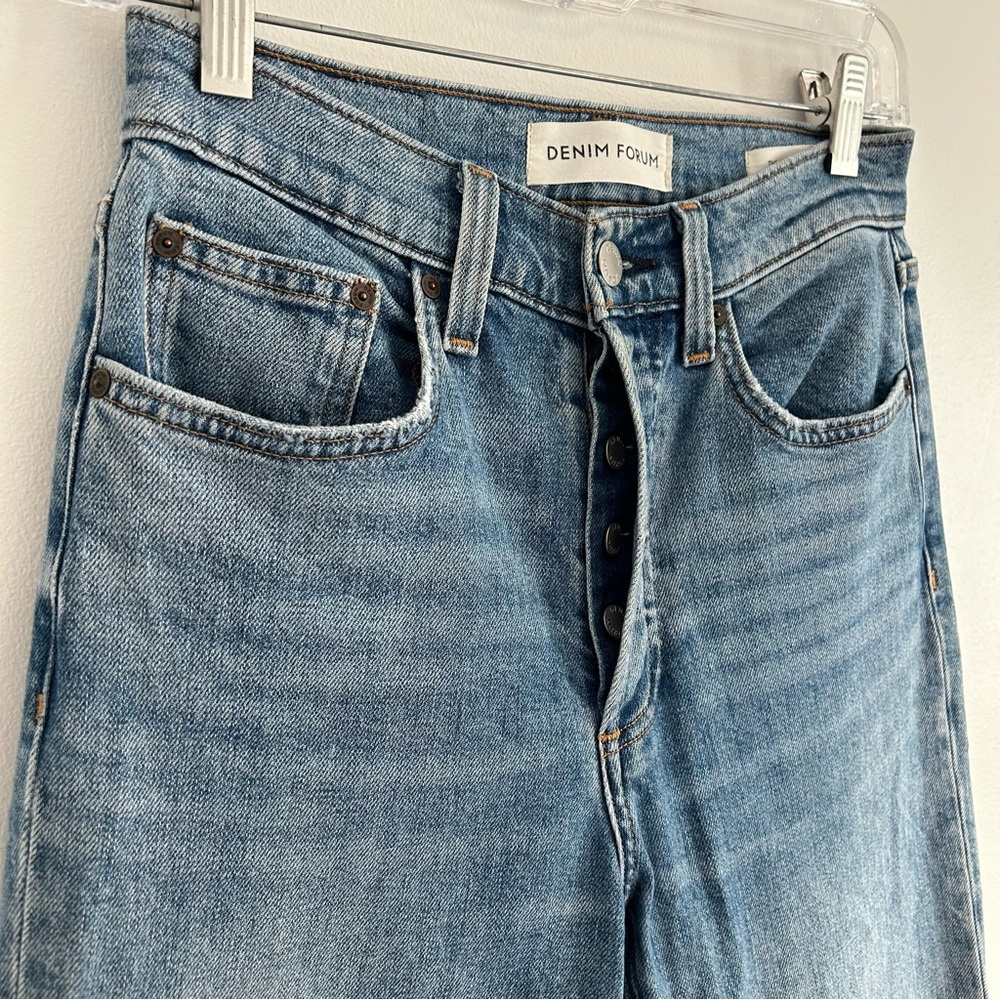 (SOLD) DENIM FORUM x ARITZIA The Arlo High Rise Straight Size 26 - Picture 5 of 17